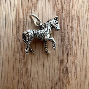 Foal Horse Vintage Sterling Silver Charm NOS 925